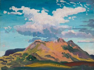 1911年頃、北ウェールズのArenig Fawr 作： James Dickson Innes